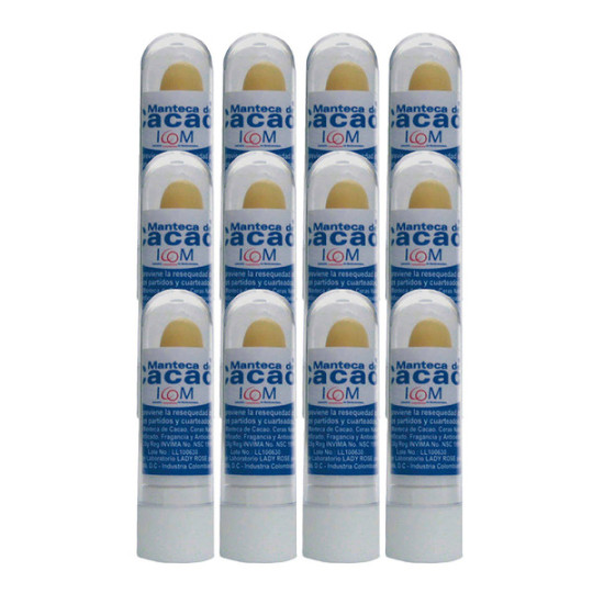 ( ) MANTECA DE CACAO LABIAL 12 UND ICOM