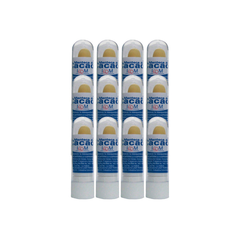 ( ) MANTECA DE CACAO LABIAL 12 UND ICOM