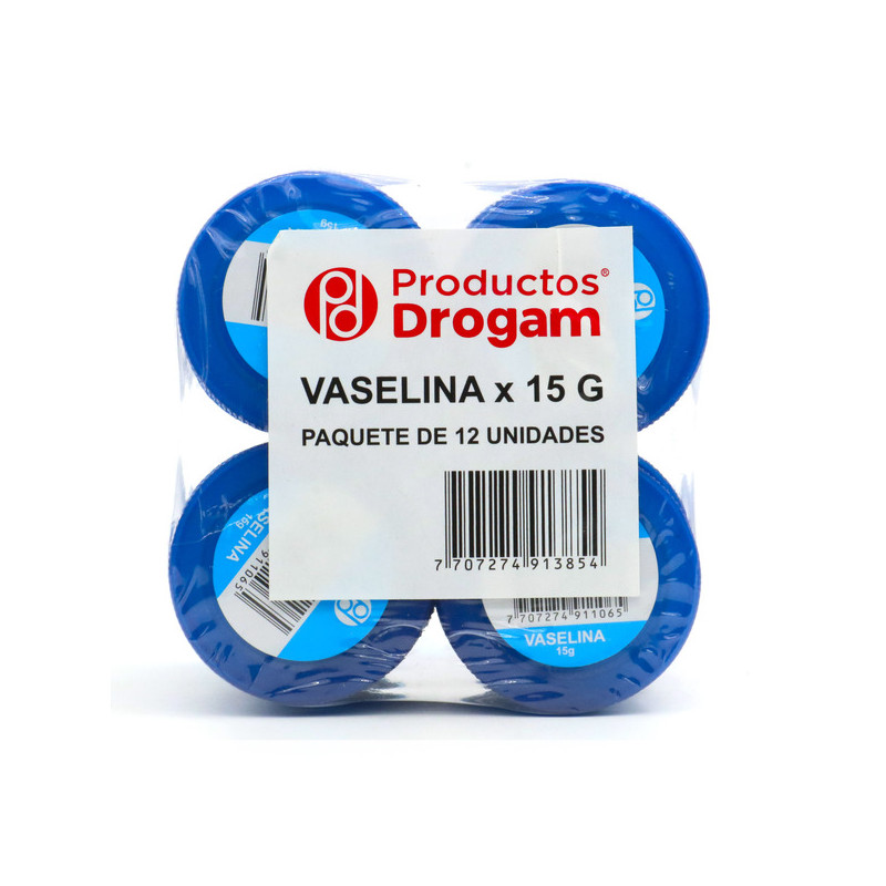 VASELINA DROGAM 15 GR 12 UND