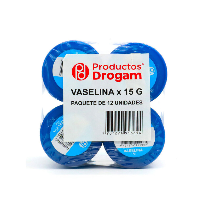 VASELINA DROGAM 15 GR 12 UND