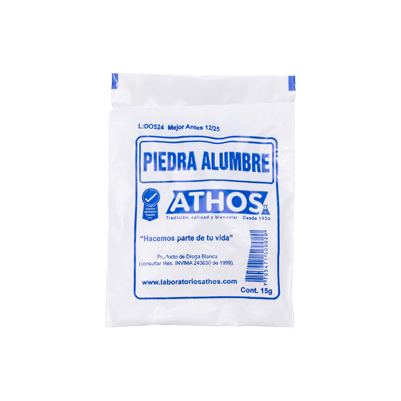 PIEDRA ALUMBRE 15 GR 30 SBS ATHOS