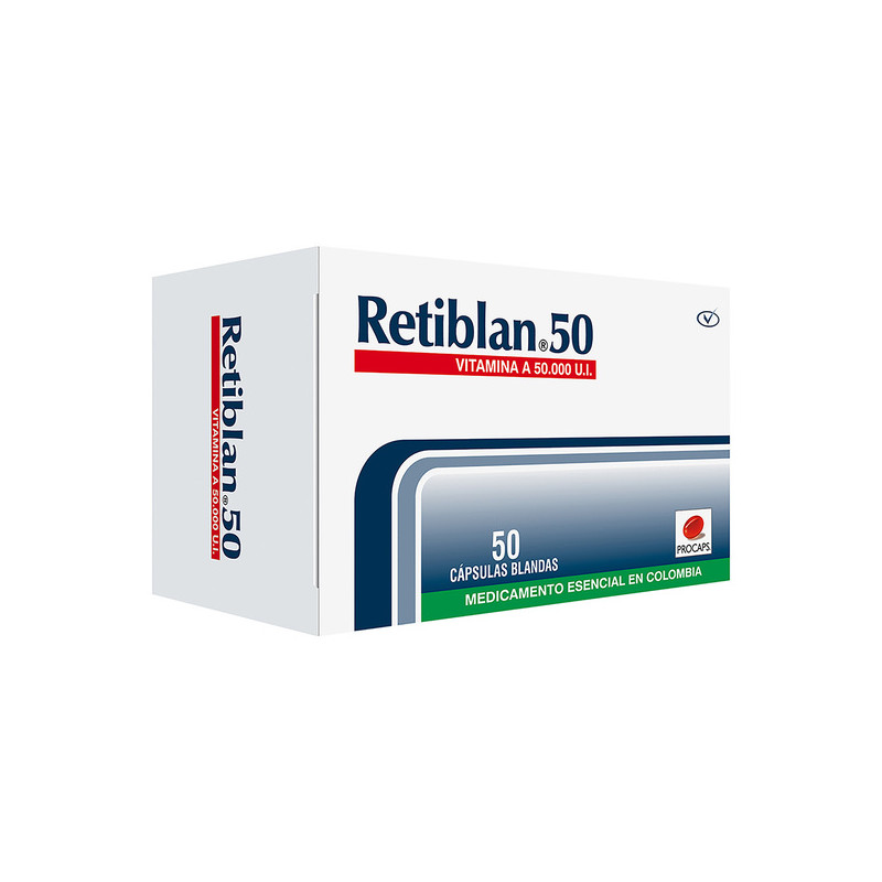 RETIBLAN 50 MG 50 CAPSULAS