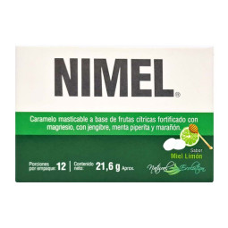 (+) NIMEL MIEL LIMON 12 TBS MASTICABLES ICOM          