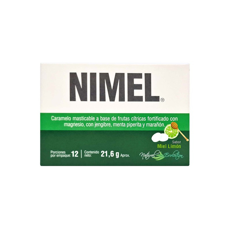 (+) NIMEL MIEL LIMON 12 TBS MASTICABLES ICOM          