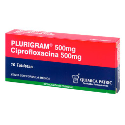 ( ) PLURIGRAM 500 MG 10 TABLETAS