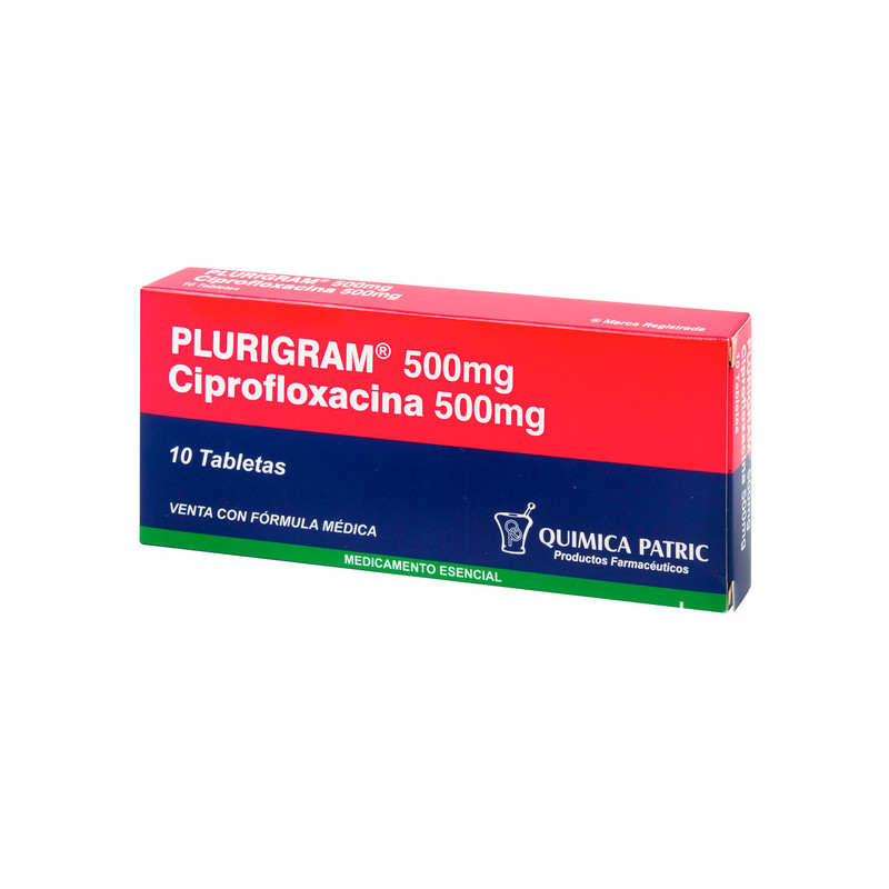 ( ) PLURIGRAM 500 MG 10 TABLETAS