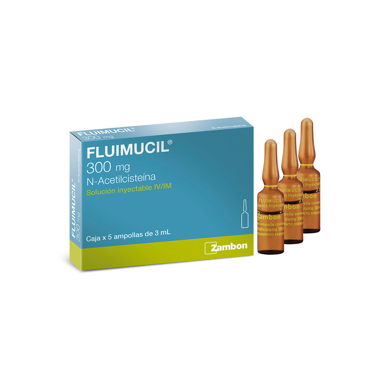 FLUIMUCIL 3 ML 5 AMPOLLAS I.V.