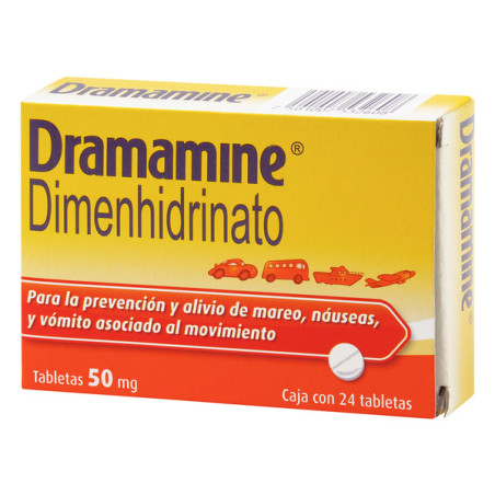 DRAMAMINE 50 MG 24 TABLETAS
