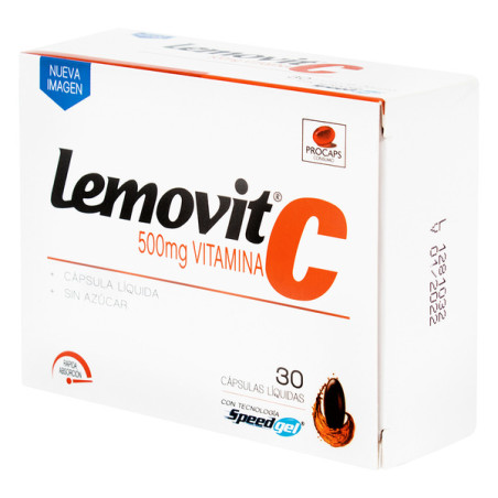 LEMOVIT C 500 MG 30 CAP.BLANDA GELATIN.           