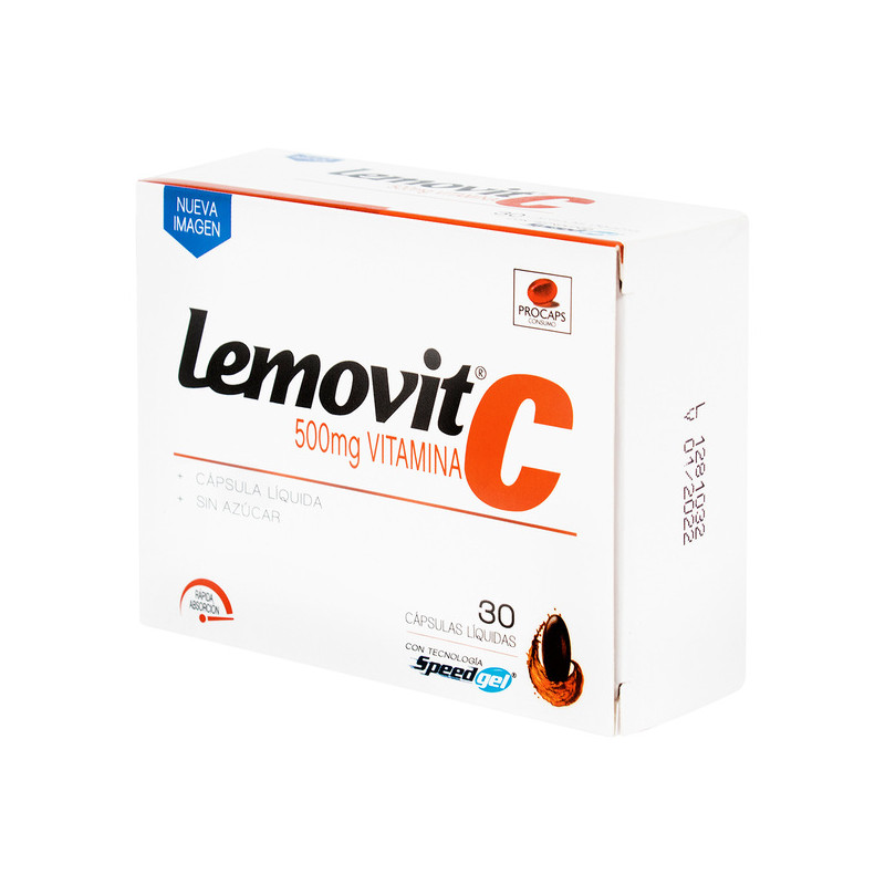LEMOVIT C 500 MG 30 CAP.BLANDA GELATIN.           