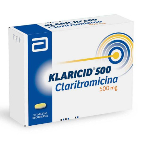 KLARICID 500 MG 10 TBS (3%+)(A)(PAE)