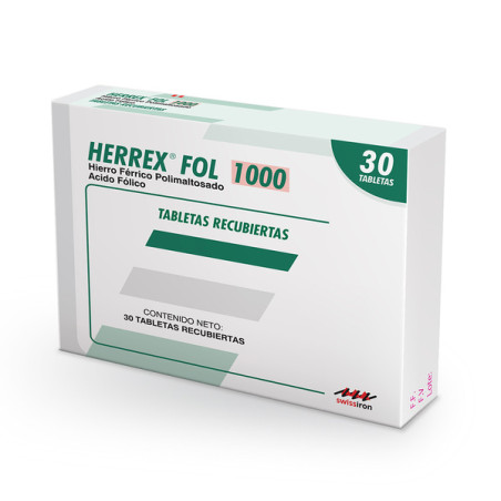 HERREX FOL 1000 MG 30 TBS (A)(3% )(PAE)