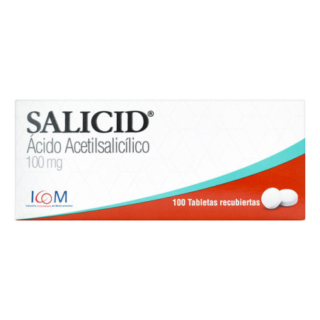 ( ) SALICID 100 MG 100 TBS ICOM MQ