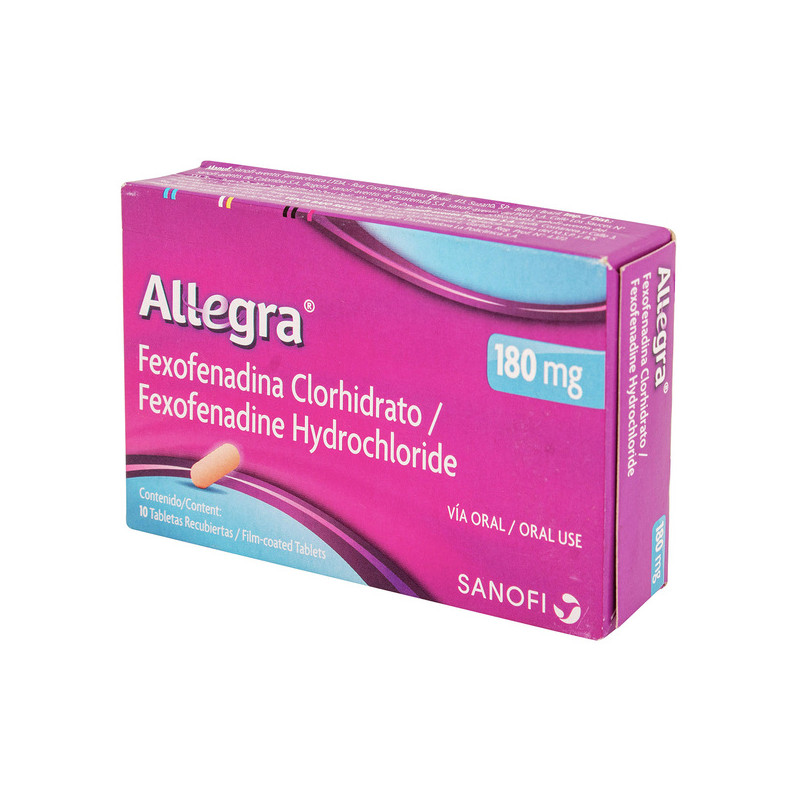 ALLEGRA 180 MG 10 TABLETAS (3% )(A)(PAE)