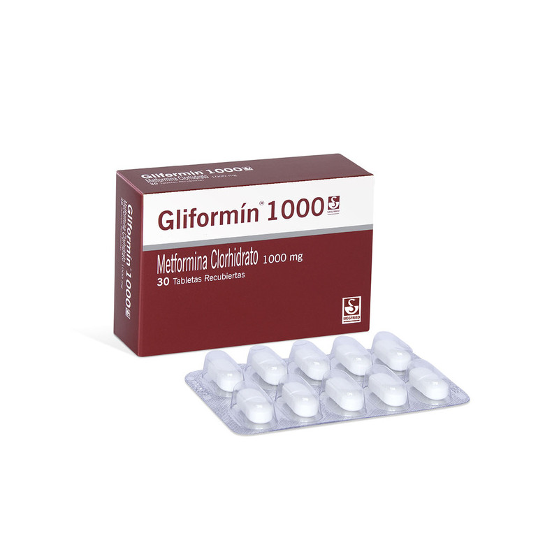 GLIFORMIN METFORMINA 1000 MG 30 TAB (PB)
