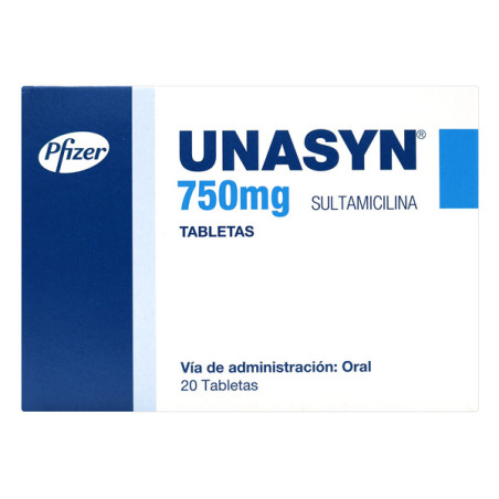 UNASYN 750 MG 20 TABLETAS (A)(3% )(PAE)