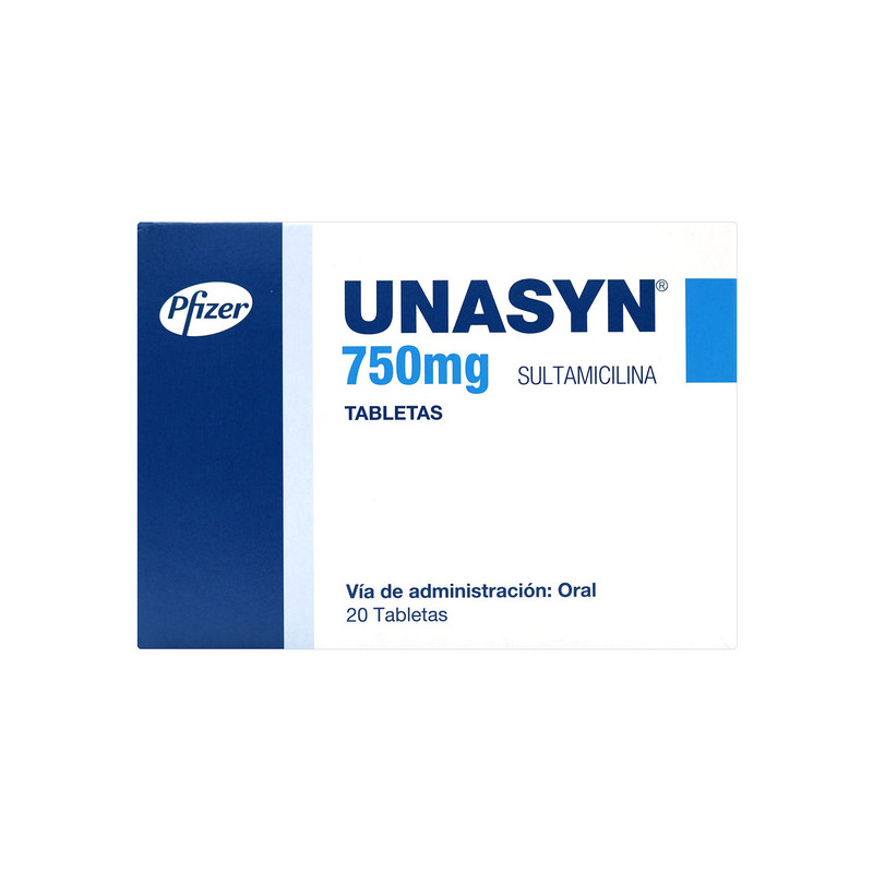 UNASYN 750 MG 20 TABLETAS (A)(3% )(PAE)