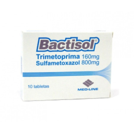 ( ) BACTISOL (TRIME   SULFA) 160 MG / 800 MG CJ 10 TAB MEDLINE