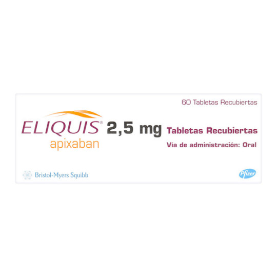 ELIQUIS 2.5 MG 60 TBS (A)(PAE)                    