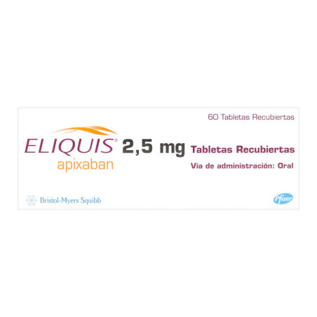 ELIQUIS 2.5 MG 60 TBS (A)(PAE)                    