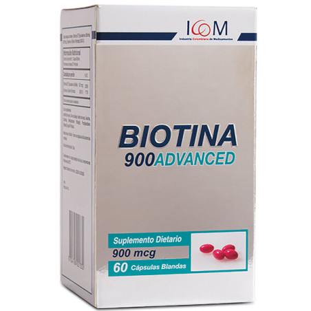 ( ) BIOTINA ADVANCED 900 MG 60 CAP.BLAN ICOM
