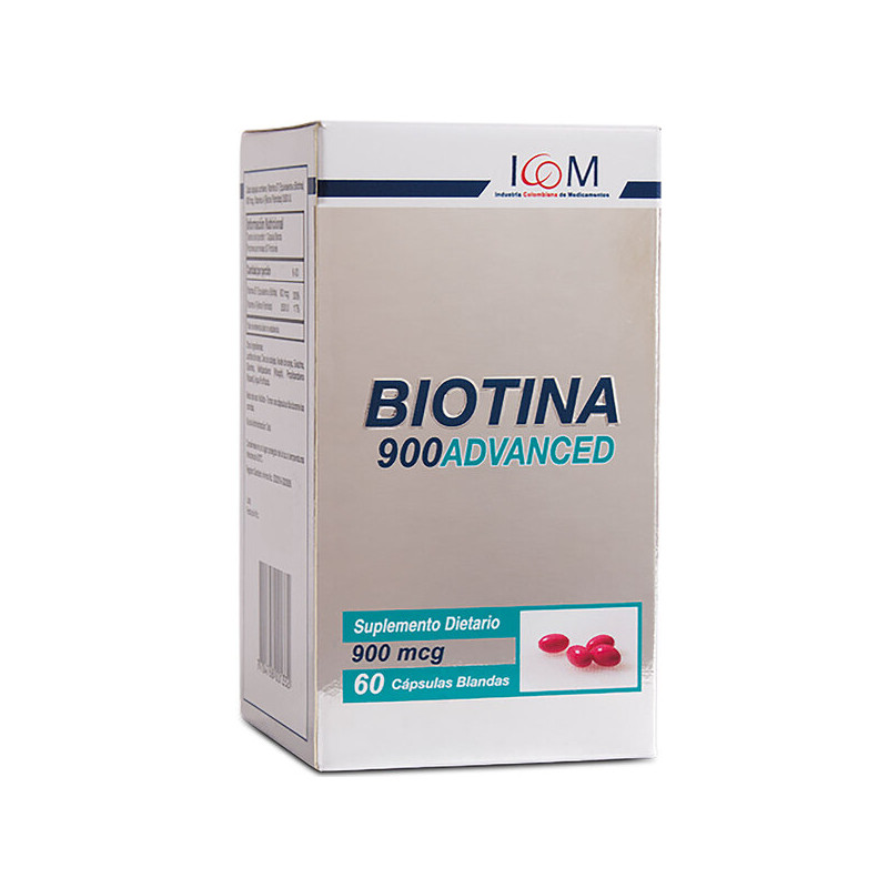 ( ) BIOTINA ADVANCED 900 MG 60 CAP.BLAN ICOM