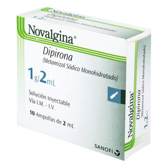 NOVALGINA 2 ML 10 AMPOLLAS