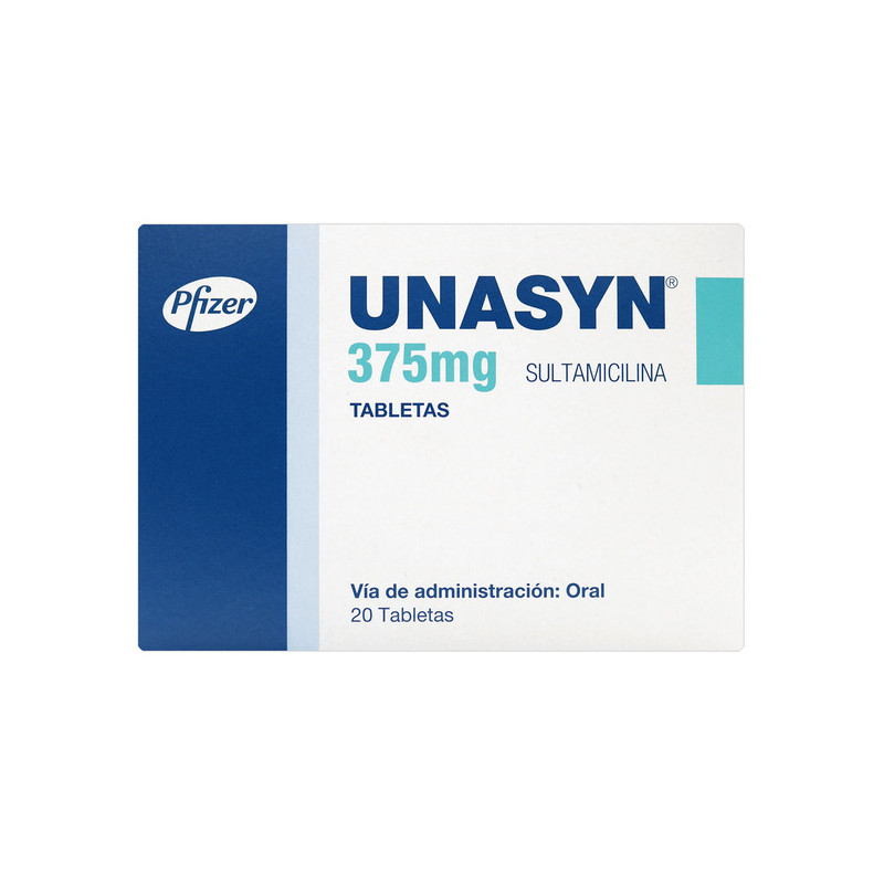 UNASYN 375 MG 20 TABLETAS (A)(3% )(PAE)