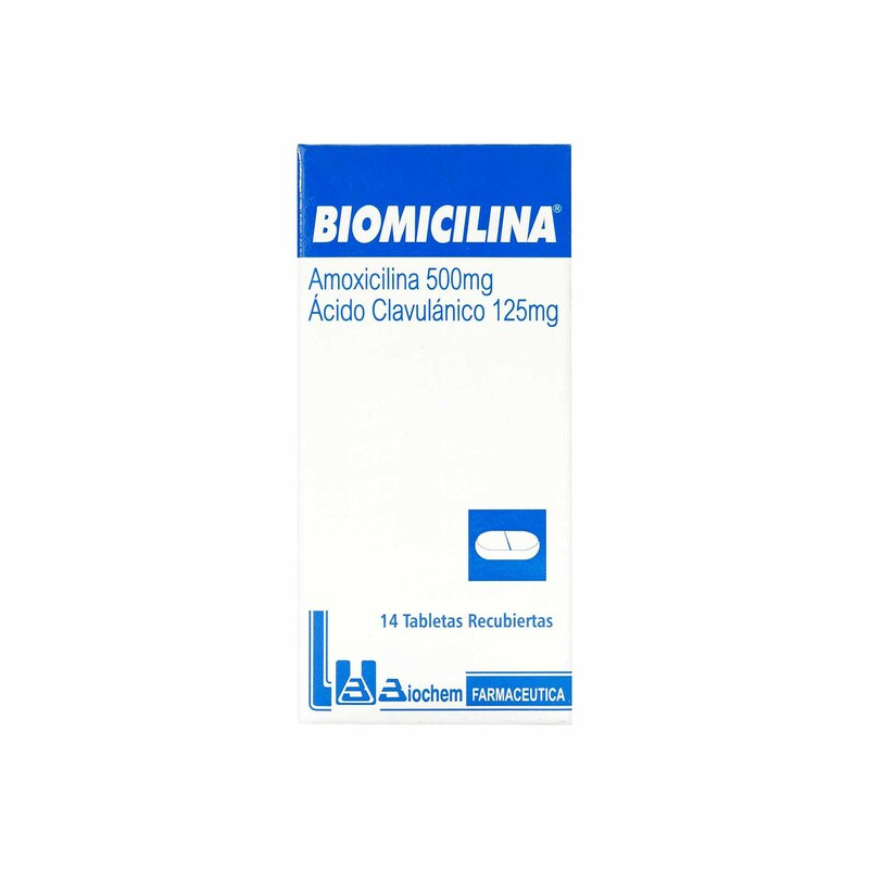 BIOMICILINA 500MG/125MG 14 TBS RECUB.