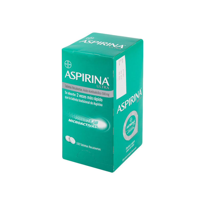 ASPIRINA ULTRA 500 MG 100 TABLETAS