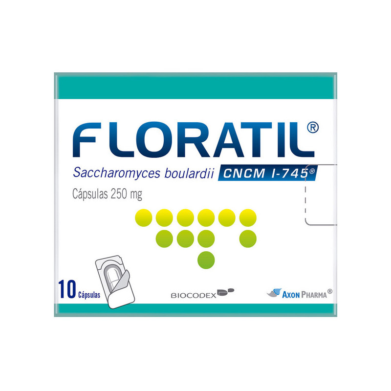 FLORATIL 250 MG 10 CAPSULAS