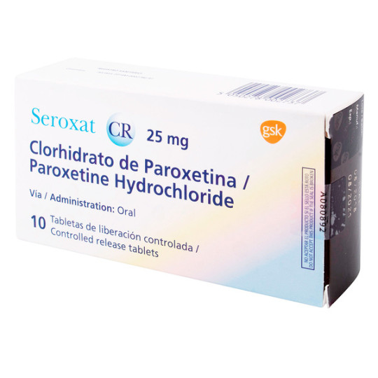 SEROXAT CR 25 MG 10 TABLETAS (3% )(PAE)           
