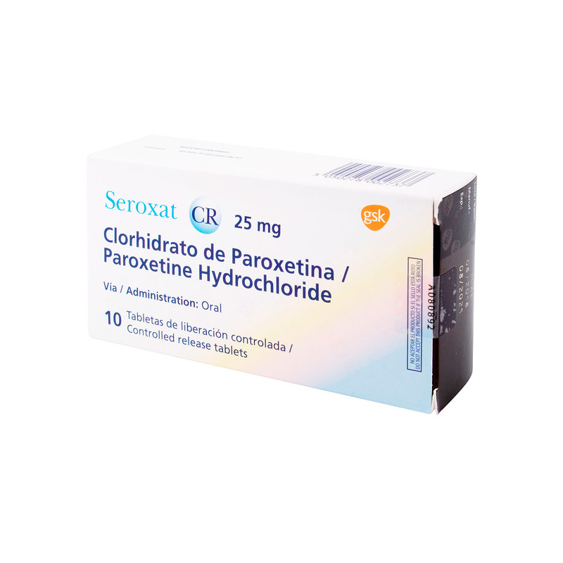 SEROXAT CR 25 MG 10 TABLETAS (3% )(PAE)           