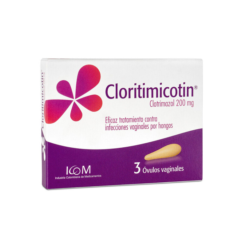 ( ) CLORITIMICOTIN 3 OVULOS VAGINALES ICOM
