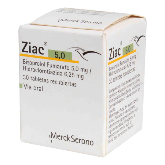 ZIAC 5 MG 30 TABLETAS (3% ) (A)(PAE)              
