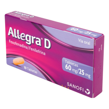 ALLEGRA D 60 MG/25 MG 10 TBS (3% )(PAE)
