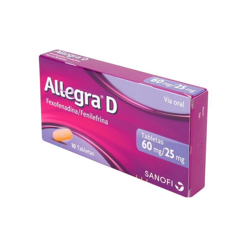 ALLEGRA D 60 MG/25 MG 10 TBS (3% )(PAE)