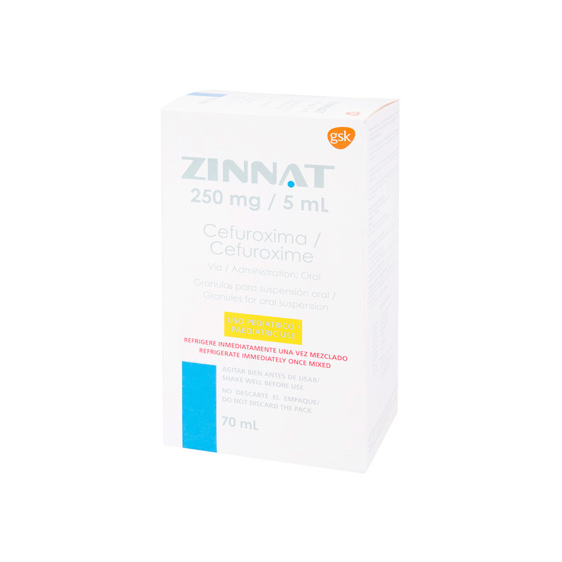 ZINNAT 250 MG SUSP.70 ML (3% )(A)(PAE)