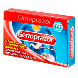 GENOPRAZOL 10 MG 14 CAPSULAS(SF)