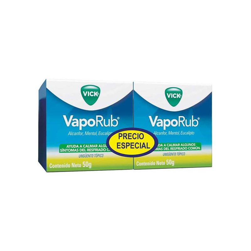 2 VICK VAPORUB 50 GRAMOS P.E.