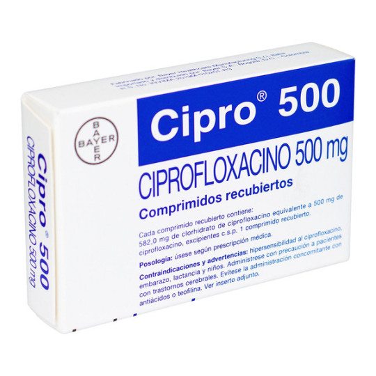 CIPRO 500 MG 8 TABLETAS (A)(3% )(PAE)