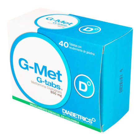 G MET TABS 850 MG 40 TABLETAS