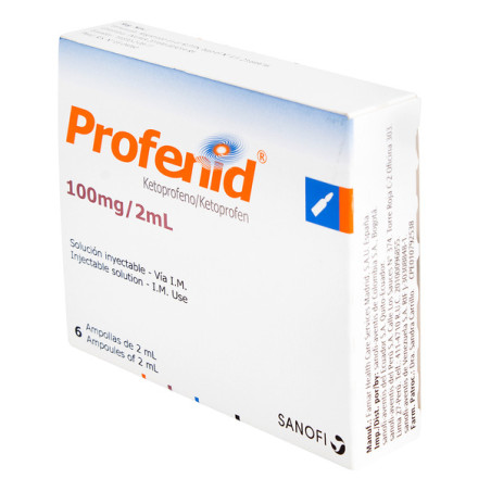PROFENID 100 MG 6 AMPOLLAS