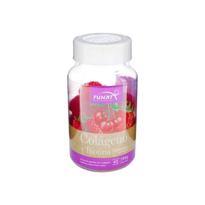 GOMAS FUNAT COLAGENO-BIOTINA 45 GOM.135G