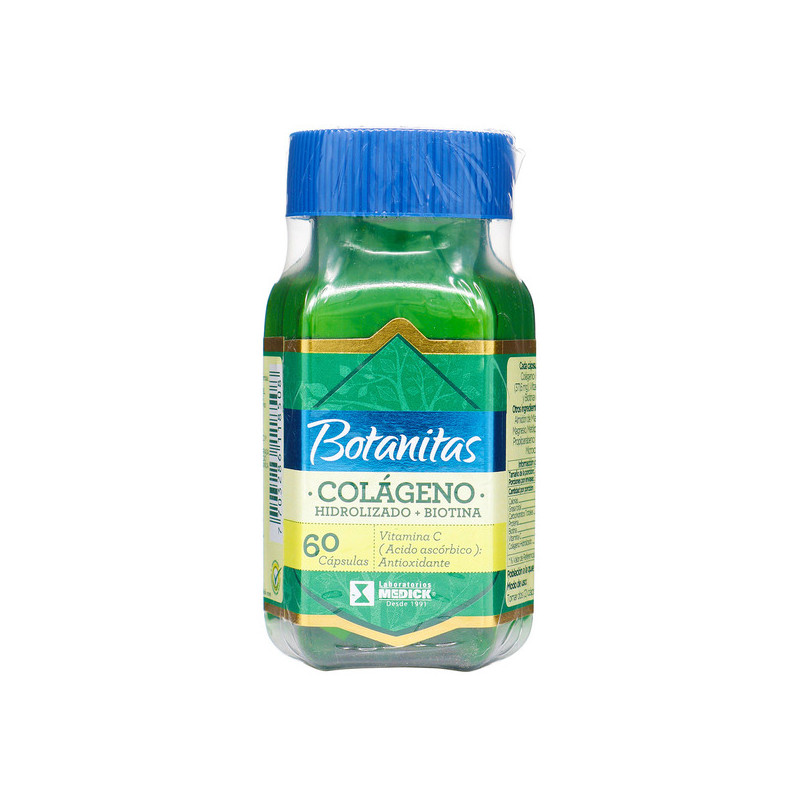 (+) COLAGENO HIDROLIZADO+BIOTINA-VIT.C 60CAP