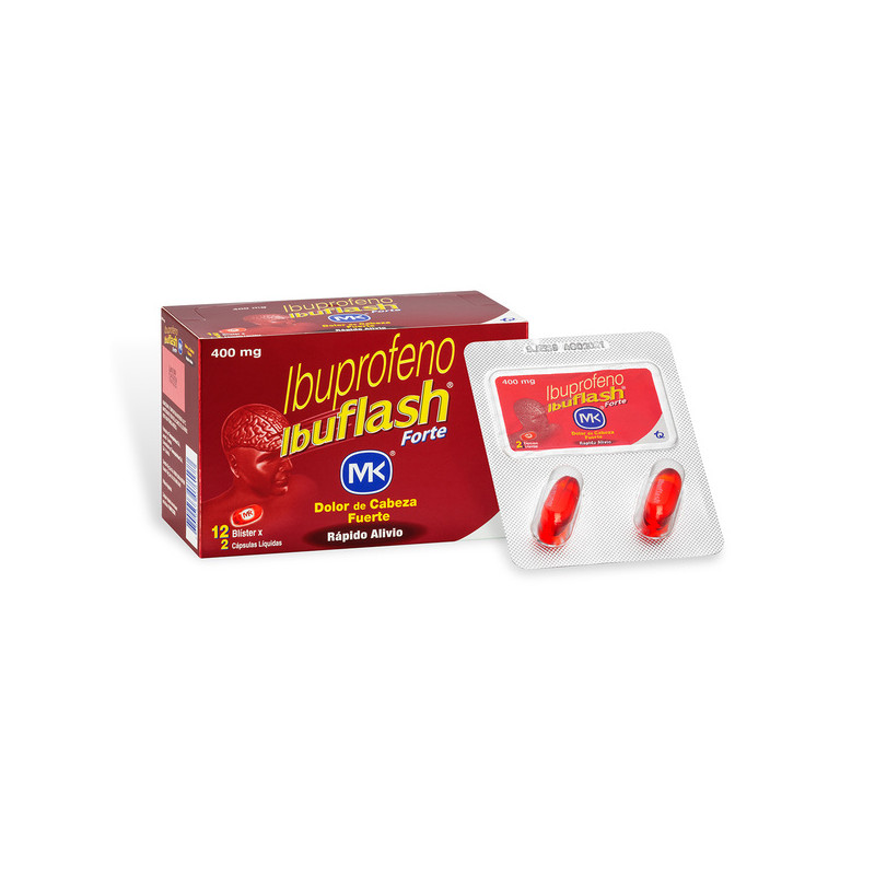 IBUFLASH FORTE 400 MG 24 CAPSULAS