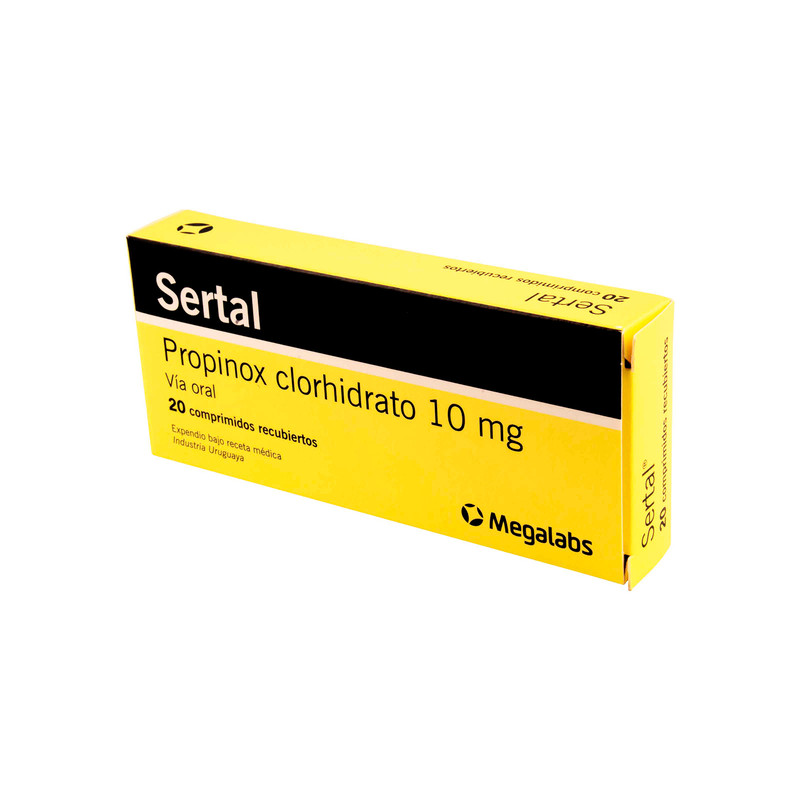 SERTAL 10 MG 20 GRAGEAS