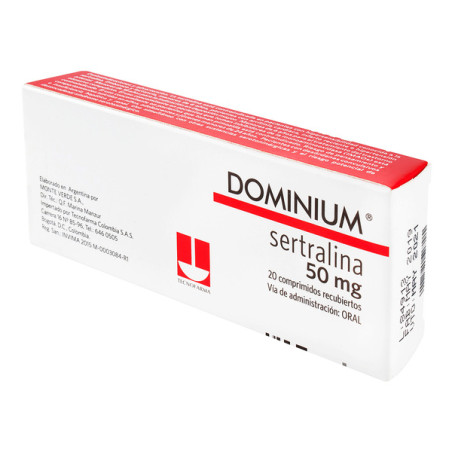 DOMINIUM 50 MG 20 CAPSULAS (PAE)                  