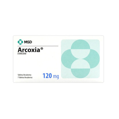 ARCOXIA 120 MG 7 TABLETAS (3% )(PAE)