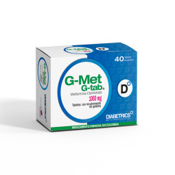 G MET TABS 1000 MG 40 TABLETAS